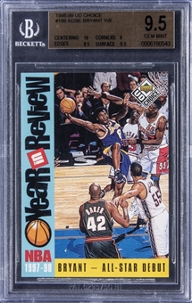  1998-99 UD Choice "Year in Review” #186 Kobe Bryant - BGS GEM MINT 9.5
